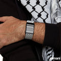 Keffiyeh WHOOP band in black and white